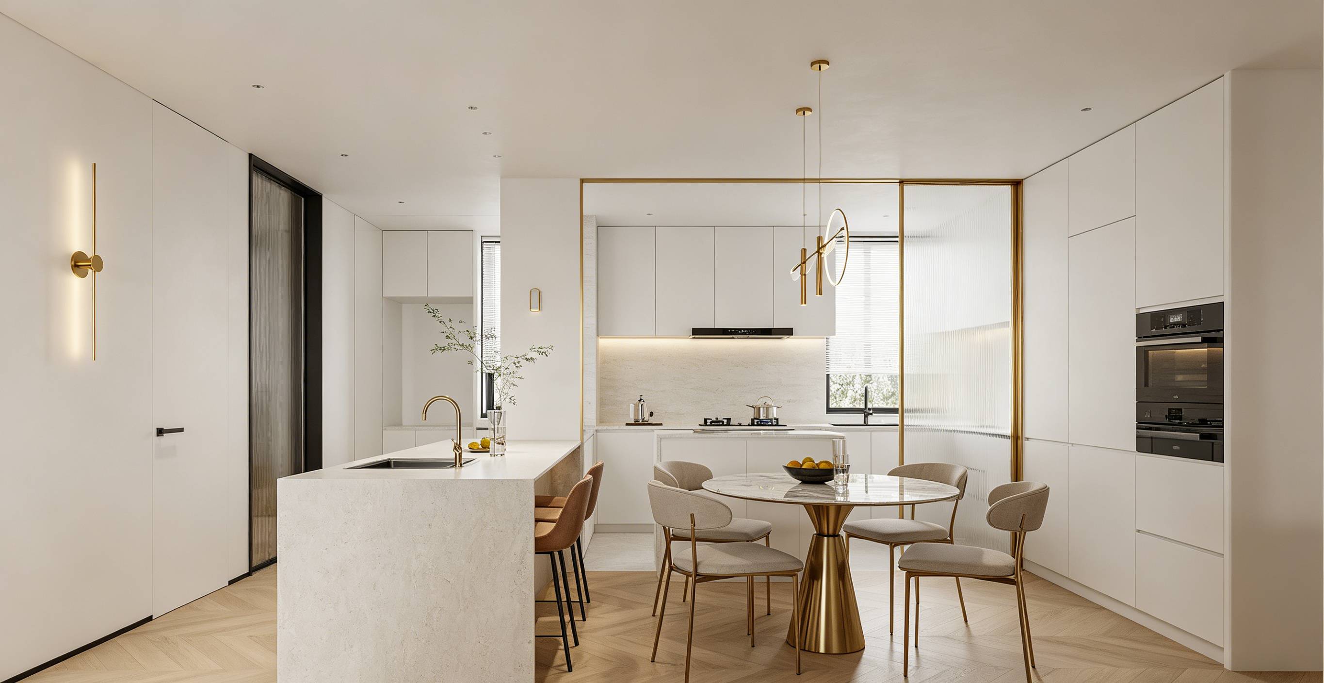 Refined Simplicity: A Light Luxury Minimalist Small Apartment